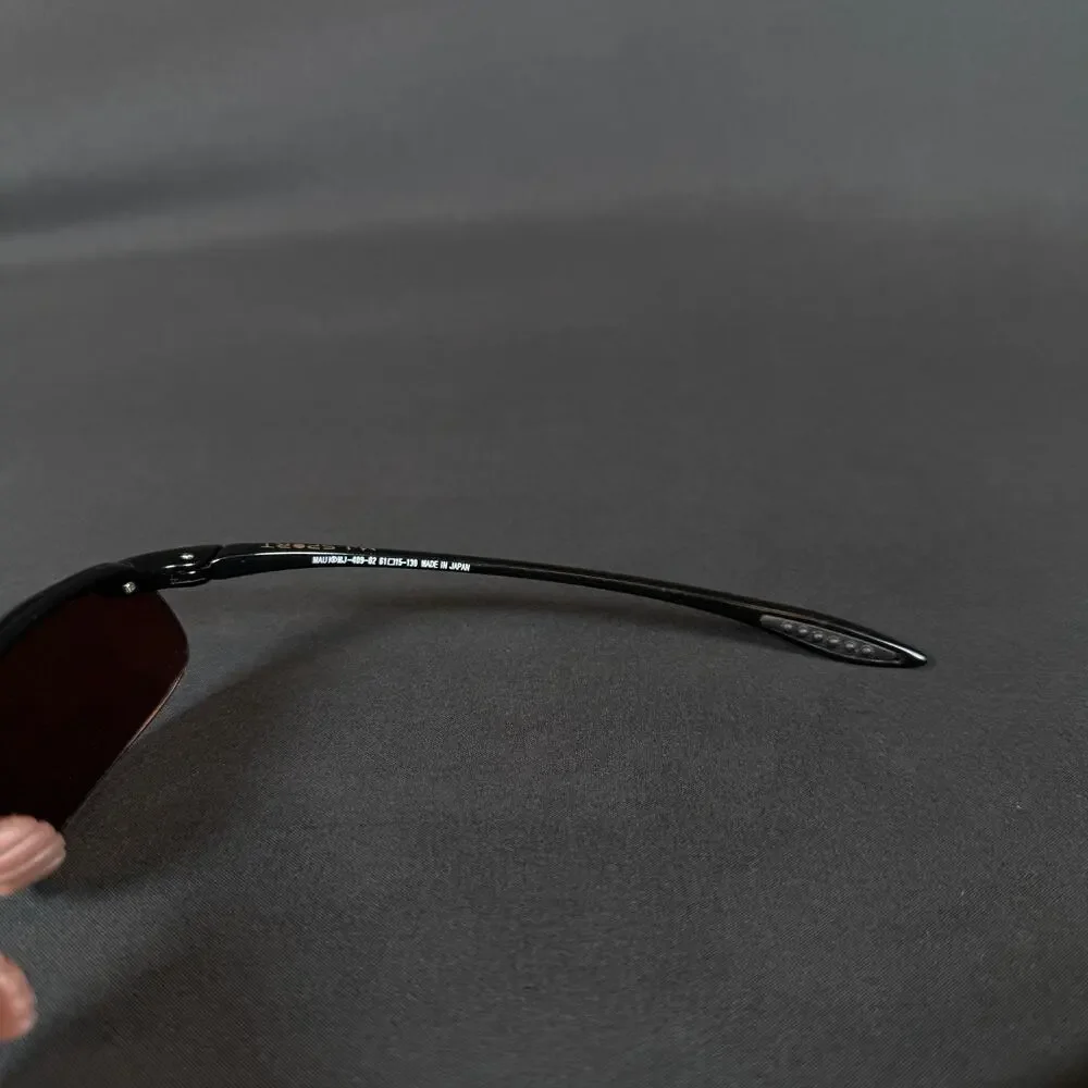 Maui Jim MJ-409-02 61 15-130 Black Sunglasses Made in Japan Only Frame